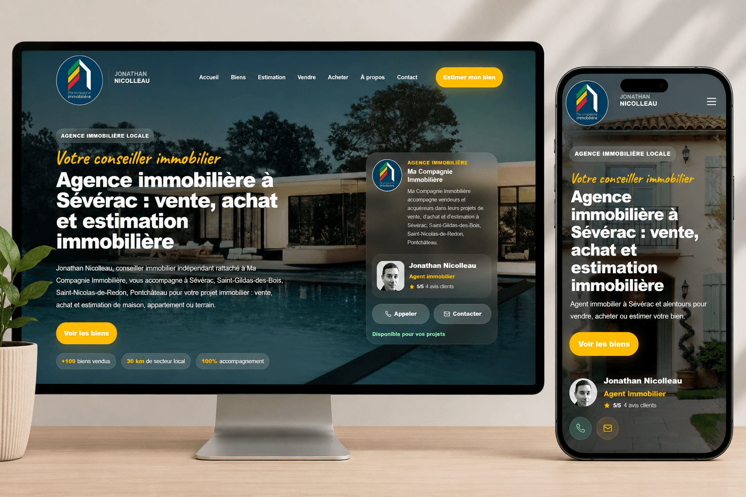 Aperçu du site Webcraft Immo